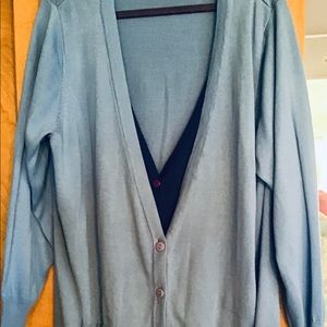 Double breasted blu/ Navy sweater